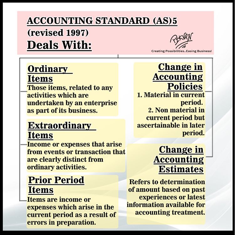 What is accounting standard number 5?